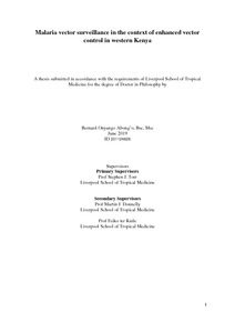 malaria phd thesis